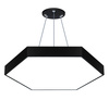 LED-Pendelleuchte | 50 W | Voll-Hexagon | Aluminium | CCD flimmerfrei | Ø 60x6 cm | LPL-003