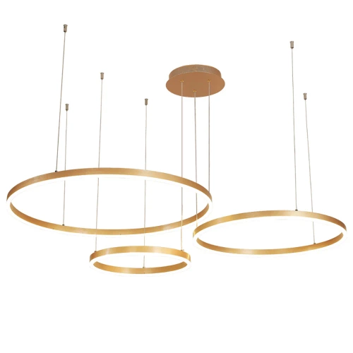 LED-Pendelleuchte | mehrteilig, modern, 69 W | gold | RLK-C03-69W-G