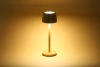 Bambus LED-Tischleuchte mit berührungsempfindlicher Farbeinstellung | Kabellose Nachtlampe mit eingebautem 1500 mAh Akku, USB-C | YG-VM41B