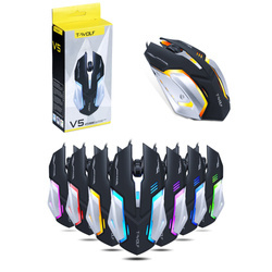 Gaming-Maus, kabelgebunden, optisch, USB | LED-RGB-Beleuchtung | 800-2400 DPI, 4 Tasten | V5