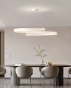 Moderne Pendelleuchte 50 cm | Spiral LED Lampe 50W | RLO-50CM-50W-W