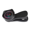4K HD Objektiv, Linse, Aufsatz für Handy | 2-in-1 Makro 15x + Weitwinkel | Clip, Hülle, Tuch | DT-020