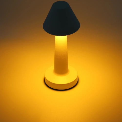 Berühren Sie die Nachttischlampe mit einstellbarer Lichtfarbe | USB-Lampe | HJA12-SILVER | Kabellose Tischlampe