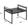 Badezimmer-Kosmetikregal | Metallständer für die Küche | Gewürzständer | Freistehendes Regal | MSK-L30CM-B