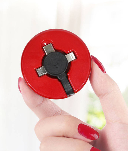 3-in-1 USB-Kabel | 1 m | 4 Farben | T10-1M