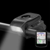 3in1 LED Fahrradlampe mit Hupe | Halterung für Garmin GPS-Computer oder Telefon | Intelligente Beleuchtung mit eingebautem Akku | 05BQ0062