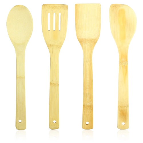 Küchenutensilien aus Bambus mit Ständer | BRS-5in1-BAMBOO