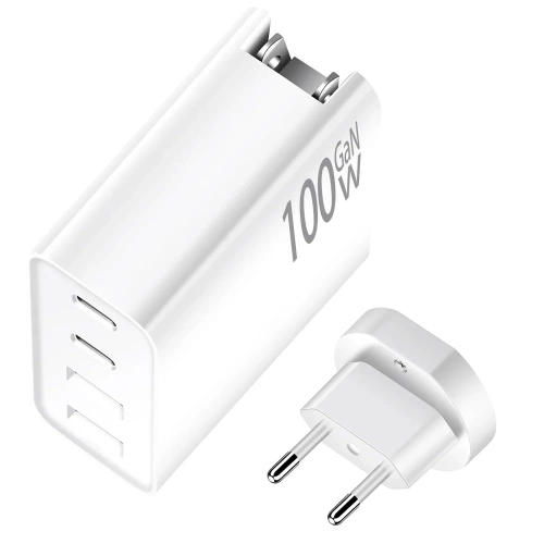 Ladegerät | 100 W mit USB 3.0- und USB-C-Anschlüssen | GAN