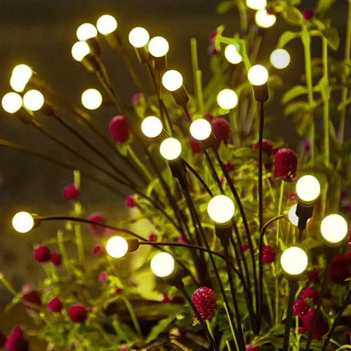 Solar-Gartenlampe LED-Kugeln | 73cm, 600mAh | FLD-01-W
