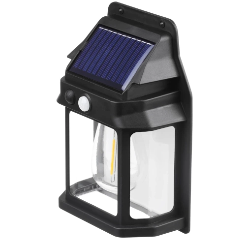 Solar-Wandleuchte LED | Lampe mit Dämmerungs- und Bewegungssensor | Solar-Außenbeleuchtung | TG-TY13501