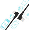 Apple Lightning 1M | Winkel-USB-Ladekabel für iPhone 5 6 7 8 X 11 2.4A | AM30
