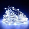 Solar-Girlande, Gartenleuchte zum Einstecken | 100 LED-Lichter, 10m | kaltweiß | FLD-100LED-WC
