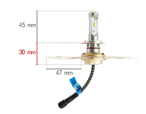 LED H4 Scheinwerferlampen ZES Zdatt | 100W 12000lm | 2 Stück