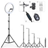 4-in-1 | Ringlicht 260 mm | Einstellbares Stativ 210 cm | Netzladegerät WA-001 | Bluetooth iOS / Android Fernbedienung | SENY 260T