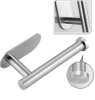 Silberner Papiergriff | Selbstklebender Toilettenpapierhalter | JZU-304-SILVER