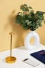 Tischlampe mit eingebautem Akku | Nachtlicht mit drei Leuchtfarben | Stimmungsvolle Lampe für Hotel, Restaurant | HJA32-GOLD