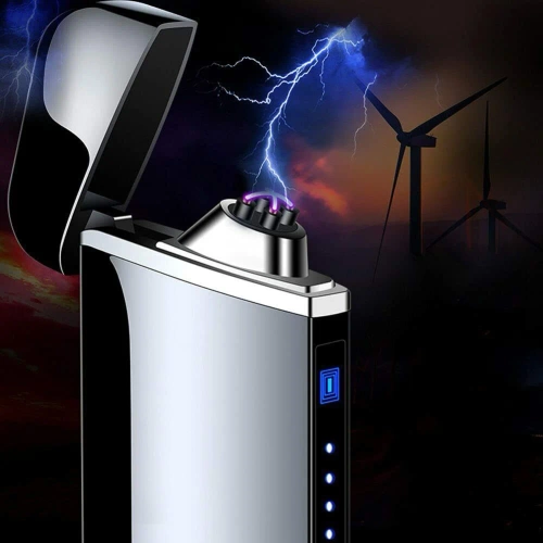 Moderne Plasma-Feuerzeug | Elektrisches Feuerzeug mit USB-Ladung | JL-319-SCHWARZ