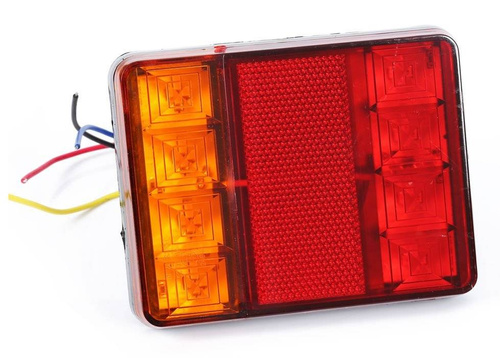 24V | PAAR Komplette LED-Heckleuchten für Anhänger, Auflieger, Landmaschinen | E4-Zulassung