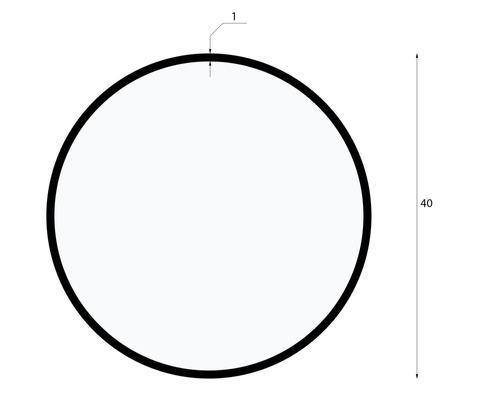 LED-Pendelleuchte | 36 W | rund geschlossen | Aluminium | CCD flimmerfrei | Ø 40x6 cm | LPL-005
