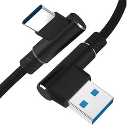 USB-C Ladekabel | 1 m | Winkelstecker | Quick Charge 3.0 | 2,4 A | AM30