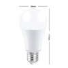 LED RGB Glühbirne 16 Farben | Gewinde E27 | Kugel | IR Fernbedienung | A60-RGB-9W
