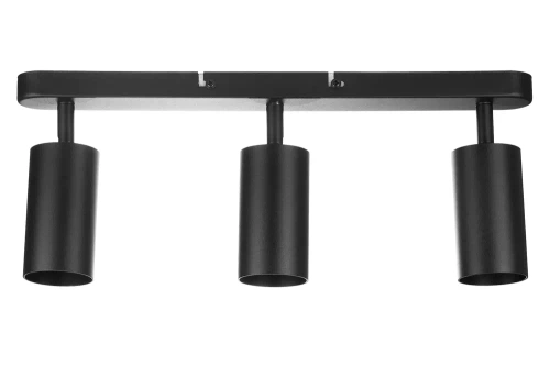 Dreipunktleuchte Deckenleuchte, schwenkbarer Strahler 3x GU10 Schwarz | MS-GU10-3