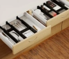 Möbel-Organizer für Schubladen | Verstellbare Trennwände mit 9 Einsätzen aus Bambus | KBT-B615