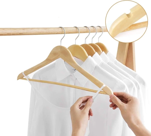 Kleiderbügel-Set | Holzkleiderbügel für Kleiderschrank | HLD-Z10