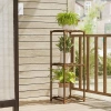 Holzblumenständer für Töpfe | Pflanzenständer | Blumenregal | NZ237-BAMBOO