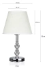 Stehlampe Nachtlicht 38cm, modern, glamourös, E27 Gewinde | TB-D531
