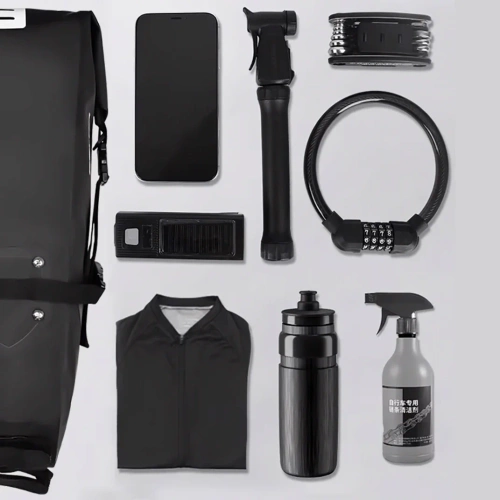 Fahrradtasche wasserdicht | 10 l | Bikepacking-Satteltasche mit Reflektoren | unter dem Sattel | BCB-004