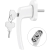 Türgriff mit Schloss und Schlüssel | weiß | FH-D12-WHITE