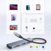USB-C Hub mit 3x USB + SD + TF Kartenleser | Typ C 5-in-1 Adapter, Splitter | HUB