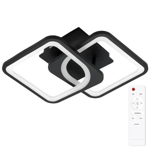 Moderne Deckenleuchte mit variabler Lichtfarbe | Modernes Design | Fernbedienung | RLS-C32W-B