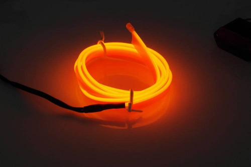 EL-Draht Set | 1 m | orange | mit separatem 12 V Inverter