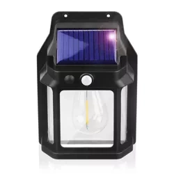 Solar-Wandleuchte LED | Lampe mit Dämmerungs- und Bewegungssensor | Solar-Außenbeleuchtung | TG-TY13501