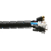 Kabelkanal, Kabel- und Leitungsorganizer | 2,6 m | schwarz | CRG-002-2.6M