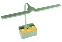 LED-Schreibtischleuchte für Kinder | mit Organizer und Handyhalter | Farbtemperatur einstellbar | grün | TDL-126-GREEN