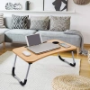Laptopunterlage | Klappbarer Frühstückstisch | Betttablett | LFD-6040-WOOD