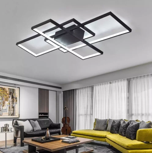 Moderne Deckenleuchte | LED-Deckenleuchte | Schwarz | XL-016-82W-B