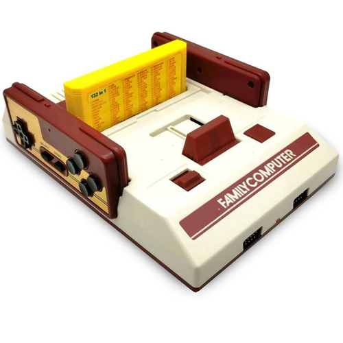Retro-Spielkonsole | 132 Spiele 8-bit | FC Compact Vintage RS35