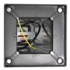 Gartenstandleuchte, quadratischer Aluminiummast, matt schwarz 90cm | 230V Stromversorgung, E27 Fassung | LLS-90CM