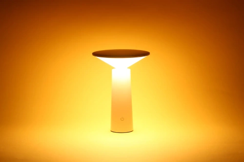 LED-Tischleuchte | kabellos, mit schwenkbarem Kopf | schwarz | JX09-BLACK