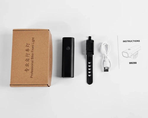 LED-Fahrradscheinwerfer | 400 lm, USB-C, wasserdicht, SOS-Modus, integrierter Akku | XJLQD