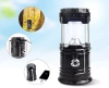 Solar Camping LED Laterne, Taschenlampe mit Powerbank-Funktion | Schwarz | HWL-001-EU