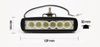 Arbeitsscheinwerfer 18W CREE lang WL5018L Flood