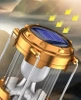Solar Camping LED-Laterne, Reiselampe mit Powerbank-Funktion | Gold | HWL-001-EU