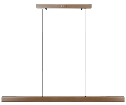 LED-Pendelleuchte, rechteckig, modern | 100 cm, 40 W, Fernbedienung | braun | SX41-100CM-40W-BR