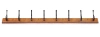 Holzkleiderbügel | Wandgarderobe | Kleiderbügel mit 16 Haken | HG-80CM-WOOD