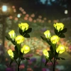 Solarblume | Solar-LED-Gartenlampe Gelbe Rosen | 74 cm, 600 mAh | FLD-35-GELB